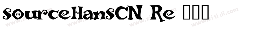 sourceHansCN Re字体转换